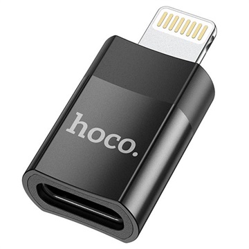 HOCO UA17 Lightning/USB -C Adaptér - USB 2.0, 5V/2A (Otvorená krabica - Výborná) - Čierna