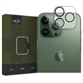 iPhone 15 Pro/15 Pro Max Hofi Cam Pro+ Ochrana Objektívu Fotoaparátu z Tvrdeného Skla - Priehľadná / Čierna