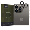 Chránič Objektívu Fotoaparátu iPhone 15 Pro/15 Pro Max Hofi Camring Pro+ - Čierny Okraj