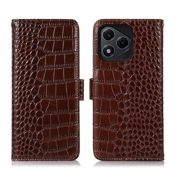 Crocodile Séria Honor 400 Lite Kožené Puzdro na Peňaženku s RFID
