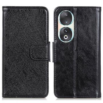 Honor 90 Elegant Series Wallet Case - Black