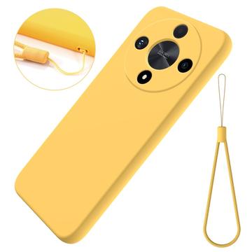 Honor X9b Liquid Silicone Puzdro - žltá