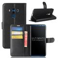 Huawei Mate 10 Pro peňaženka s magnetickým uzáverom - čierna