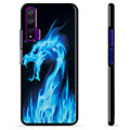 Huawei Nova 5T ochranný kryt - Modrý ohnivý drak