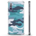 Huawei P20 Pro hybridné puzdro - Modrá kamufláž