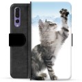 Huawei P20 Pro prémiové puzdro na peňaženku - Mačka