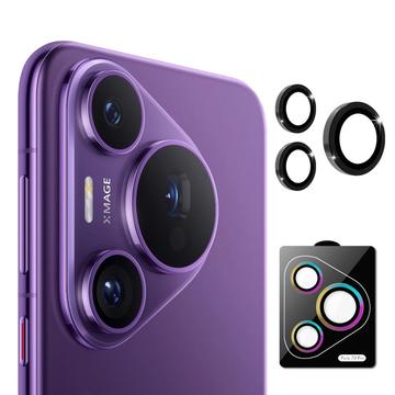 Huawei Pura 70 Pro/70 Pro+ Hat Prince Camera Lens Tempered Glass Protector - Black