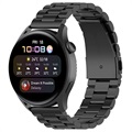 Huawei Watch 3/3 Pro Remienok z nehrdzavejúcej ocele - čierny