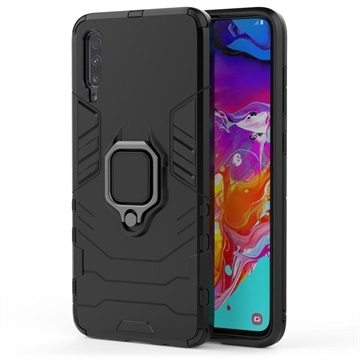 Samsung Galaxy A70 Hybridný puzdro s držiakom prsteňa