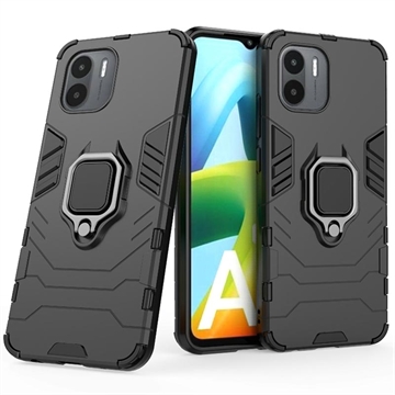 Xiaomi Redmi A1 Hybrid Case s Držiakom Prsteňa - Černá