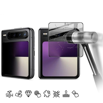Huawei Pura X Imak Privacy Full Cover Ochranné Tvrdené Sklo