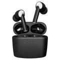 J8 Active Noise Reduction TWS Earphones with Charging Case - Black