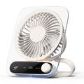 JF136 Wide-Angle Portable Desk & Hanging Fan with 199 Speed Level
