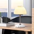 JY-85 Nabíjateľné farebné nočné svetlo Bluetooth 5.0 Stereo hudobný reproduktor FM TF karta Subwoofer - biely