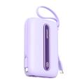 Joyroom JR-L012 Plus 20000mAh Power Bank w. USB-C, Lightning Cables - 22.5W - Purple