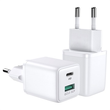 Joyroom L -QP303 PD a QC3.0 Mini Fast Charger - 30W - biela