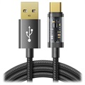 Joyroom USB -A/USB -C Dátový kábel rýchleho nabíjania - 1,2 m - čierna