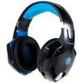 KOTION EACH G2000BT Stereo herné slúchadlá s potlačením hluku cez uši s odnímateľným mikrofónom - modré