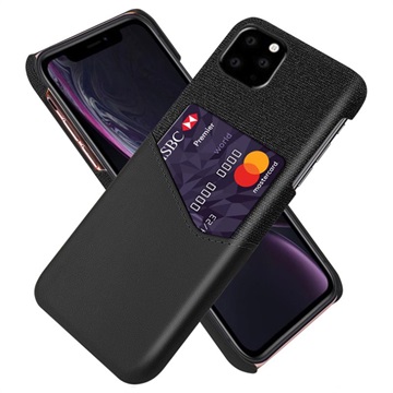 KSQ iPhone 11 Pro Case s vreckom na kartu - čierna