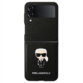 Karl Lagerfeld Ikonik Saffiano Samsung Galaxy Z Flip4 Puzdro - Čierne
