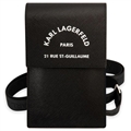 Taška cez Rameno na Smartfón Karl Lagerfeld - Paris 21 Rue St-Guillaume -  Čierna