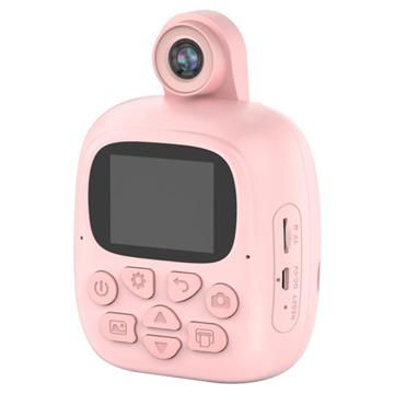 Detská Tlačiareň Okamžitých Fotoaparátov A18 - 24MP - Ružová