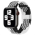 Apple Watch Series Ultra 2/Ultra/10/9/8/7/SE/6/5/4/4/3/2/1 pletený remienok - 49mm/46mm/45mm/44mm/42mm - čierna/biela