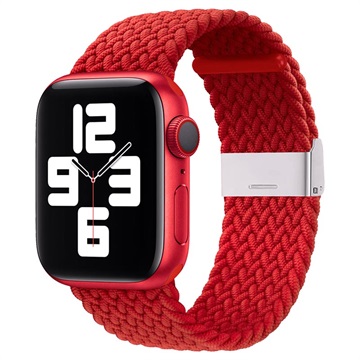 Apple Watch Series Ultra 2/Ultra/10/9/8/7/SE/6/5/4/4/3/2/1 pletený popruh - 49mm/46mm/45mm/44mm/42mm - červená
