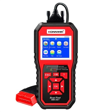 Konnwei KW850 OBD2/EOBD Diagnostický nástroj na chybu vozidla s LCD