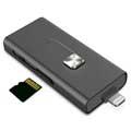 KSIX IMEMORY Extension Lightning / USB MicroSD Card Reader - iPhone, iPod, iPad