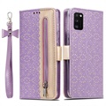 Čipkový vzor Samsung Galaxy A41 Case Wase - Purple