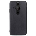 Sony Xperia pro -i kožené puzdro TPU - čierna