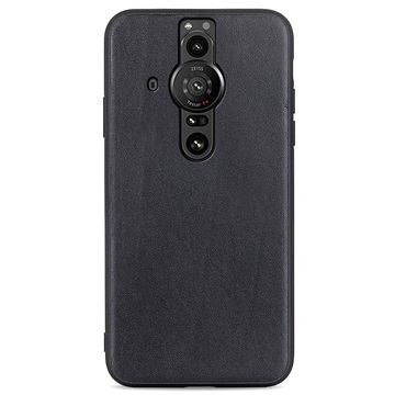 Sony Xperia pro -i kožené puzdro TPU - čierna