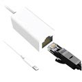 Lightning to RJ45 Ethernet LAN WIRED Network Adapter - biely