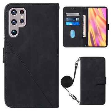 Séria liniek Samsung Galaxy S22 Ultra 5G Wallet Case - Black