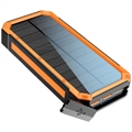 Lippa 20000mAh Solar Power Bank - PD 18W - Black