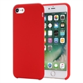 Tekutý silikónový obal na iPhone 7/8/SE (2020)/SE (2022) – Červená