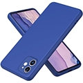 iPhone 11 Liquid Silicone Puzdro - Modrá