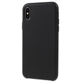Tekutý silikónový obal na iPhone XS/X – Čierny