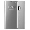 iPhone 7/8/SE (2020)/SE (2022) Luxusné zrkadlo Flip Case - Striebro