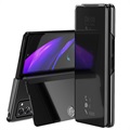 Luxury Series Mirror View Samsung Galaxy Z Fold2 Flip Case - Black