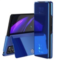 Luxury Series Mirror View Samsung Galaxy Z Fold2 Flip Case - Blue