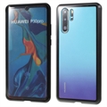 Magnetické Puzdro na Huawei P30 Pro s Tvrdeným Sklom - Čierna