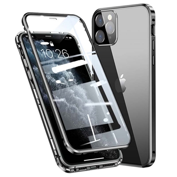 Magnetické Puzdro na iPhone 11 Pro s Tvrdeným Sklom