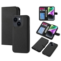 iPhone 14 Plus Magnetický Odnímateľnú Peňaženku - Čierna