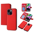 iPhone 14 Plus Magnetický Odnímateľnú Peňaženku - Červená