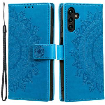 Séria Mandala Samsung Galaxy A54 5G Puzdro - Modrá