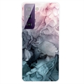 Mramorový vzor elektroplatovaný IMD Samsung Galaxy S21 Fe 5G TPU Case