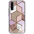 Hybridné Puzdro Samsung Galaxy A04s/A13 5G s Mramorovým Vzorom – Hnedé / Ružové