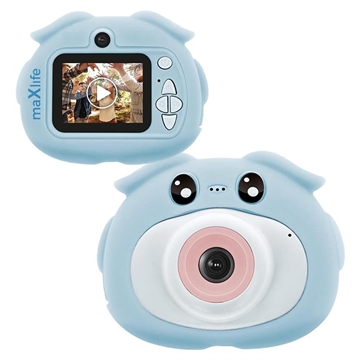 Detský digitálny fotoaparát Maxlife MXKC-100 - modrý